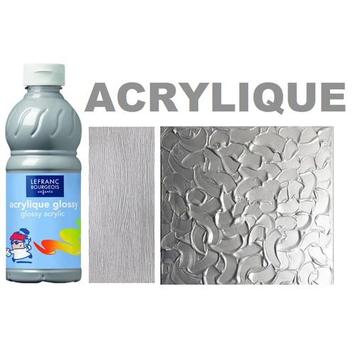 Acrylique Liquide Brillante Glossy,donne Un Aspect Vernis,forte,500ml,argent - Image 1 of 1