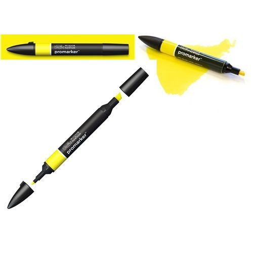 Feutre Promarker Jaune Alcool Double Pointe : Parfait Pour Tout Objet Artistique - Image 1 of 1