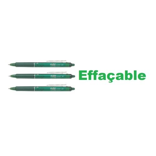 Pilot Set 3 Stylos Billes Vert Gel 0,7 Rétractable Effaçable & Rechargeable Frixion - Image 1 of 1