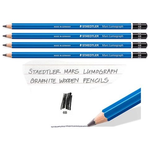 Lot 4 Crayons 6b Dessin Technique Artistique Graphite - 3,6mm - Image 1 of 2