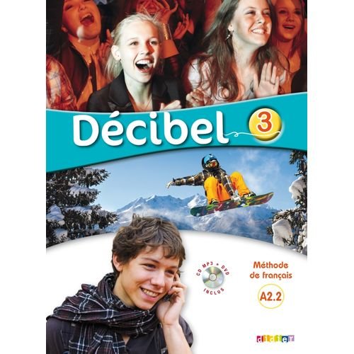 Didier Décibel 3 Niv.a2.2 - Livre + Cd Mp3 + Dvd,programme Institut Français,6 Unités De Trois Leçons, Jeux/révisions,bilan Oral,entraînement Delf A2 - Image 1 of 1