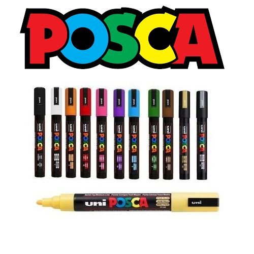 Lot De12 Marqueurs Pc-5m Moyen- Couleurs Sb-complet Pointe 2,5mm - Image 1 of 1