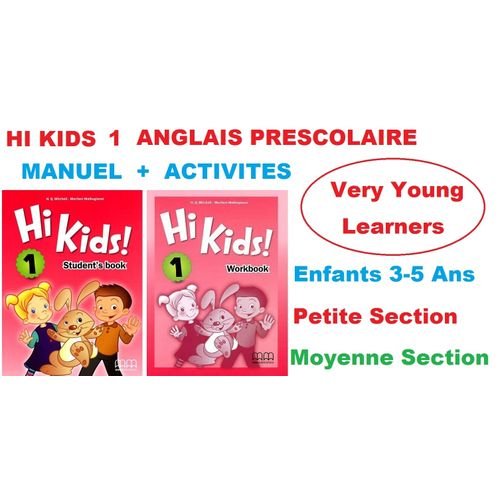 Mm Collection Hi Kids 1 Pack Anglais Pour Très Jeunes Élèves 3-5 Ans,petite Et Moyenne Section ,manuel + Activités - Image 1 of 1