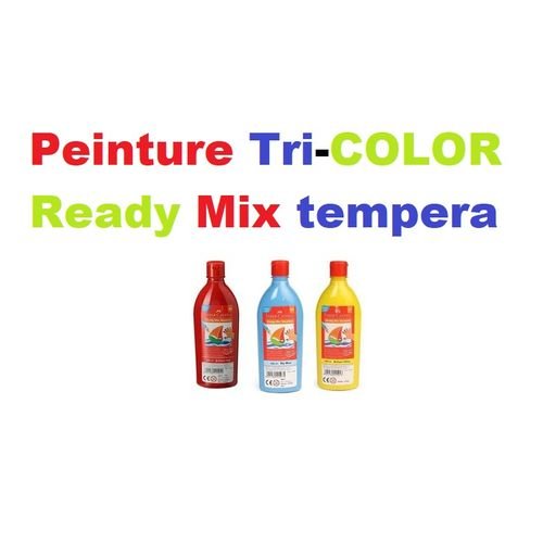 Set 3 Bouteilles Gouache Peinture Ready Mix Tempera Fc,tri-couleurs - Image 1 of 1
