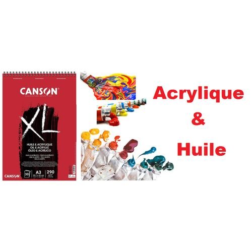 Bloc Xl Spirale A3,30 Feuilles-huile & Acrylique-290g, Papier Épais - Image 1 of 1