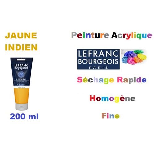 Peinture Acrylique Jaune Indien – Fine Qualité, Séchage Rapide, Texture Onctueuse Et Homogène - Image 1 of 1
