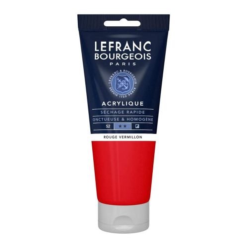 Peinture Acrylique Fine Rouge Vermillon 200 Ml – Séchage Rapide Et Finition Homogène - Image 1 of 1