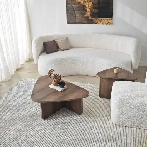 Set 2 Table Basse Ensemble - Ballare - Noir - Monté - Image 1 of 1