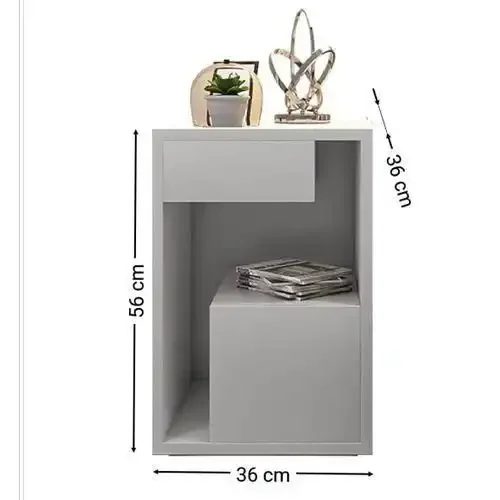 Table De Chevet Moderne Avec Rangement - Image 1 of 2