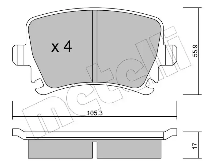Plaquettes De Frein Tech22-0553-0 Brake Pads - Image 1 of 2