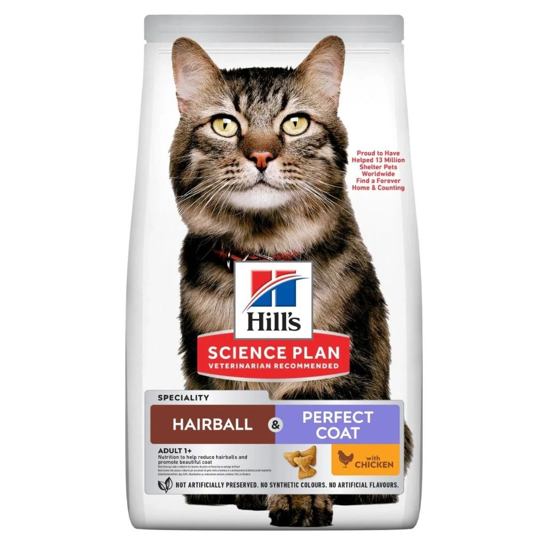 Plan Aliment Sec Pour Chat Hairball & Perfect Coat - Chat Adulte - Poulet - Image 1 of 1
