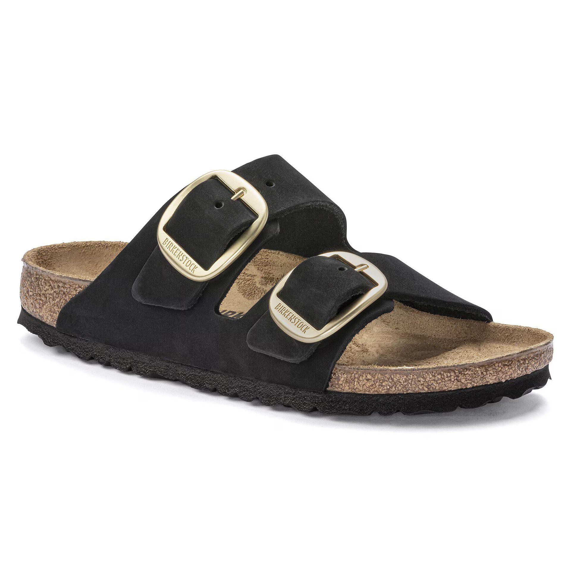 Arizona Big Buckle Nubuck Leather Black Narrow - Image 1 of 1