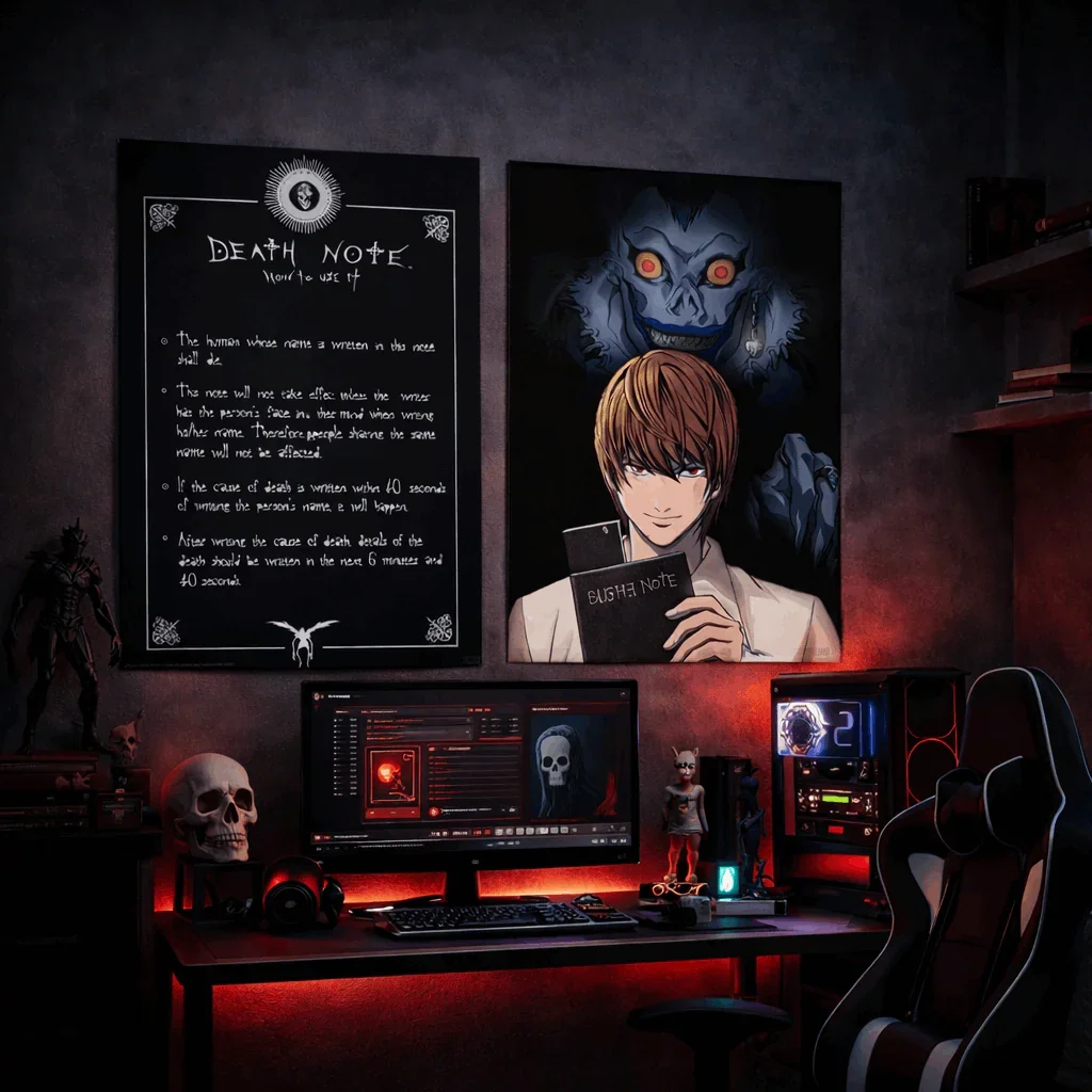 Set 2 Posters Death Note Light & Death Note - Image 1 of 4