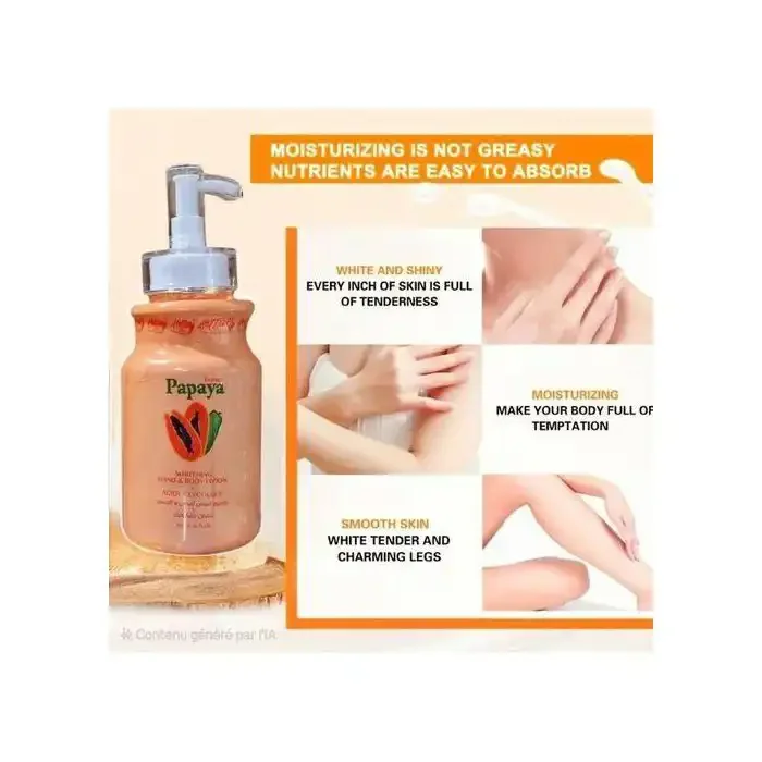 Lotion Éclaircissante - Papaye & Acide Glycolique - Hydratante - Pour Tous Types De Peau - Image 1 of 4
