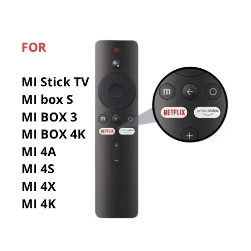 Télécommande Bluetooth Avec Commande Vocale Pour Xiaomi Mi Box S, Mi Box 4k Et Mi Tv Stick - Image 1 of 1