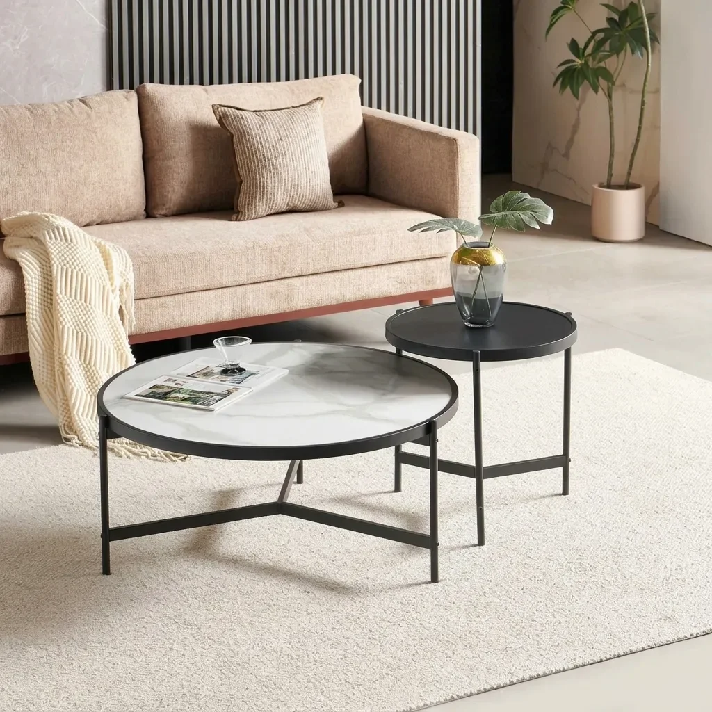 Arthur Set De 2 Tables Basses 90 / 50 Cm - Image 1 of 4