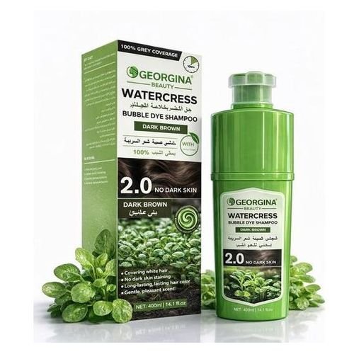 Shampooing Colorant Naturel Aux Herbes – Couvre 100% Des Cheveux Blancs – Couleur Marron Naturel,400ml - Image 1 of 3