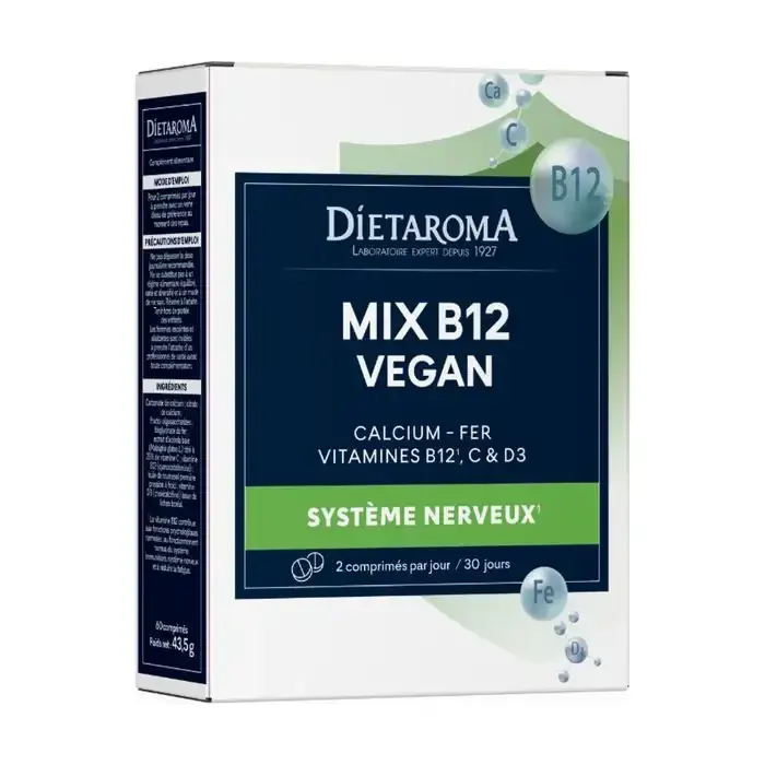 Complément Alimentaire De 60 Comprimés - Mix B12 Vegan - Image 1 of 4
