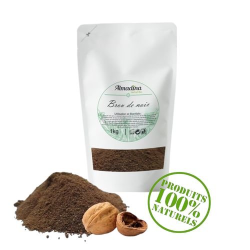 Broux De Noix En Poudre Naturel Excellente Qualité - Sachet Kraft Refermable - Image 1 of 2