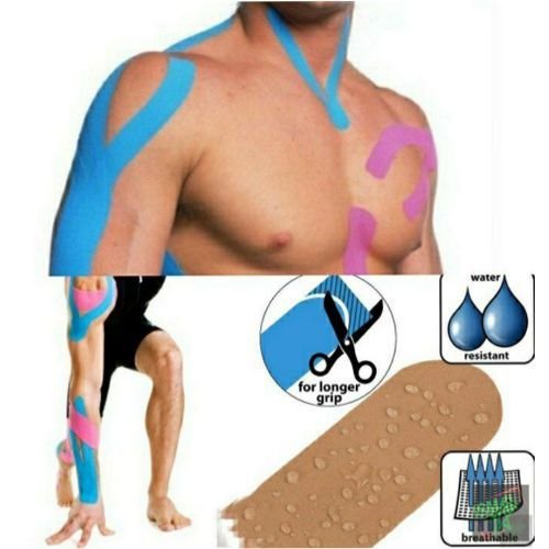 Kinesiology Tape Bande 5m X 5cm - Ruban Élastique Pour Le Soutien Des Blessures Sportives - Image 1 of 2