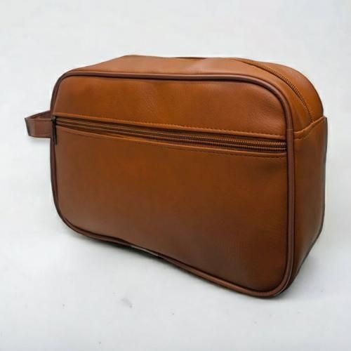 Sac En Cuir, Ensemble Organisateur De Voyage, Petit Sac De Toilette - Image 1 of 3