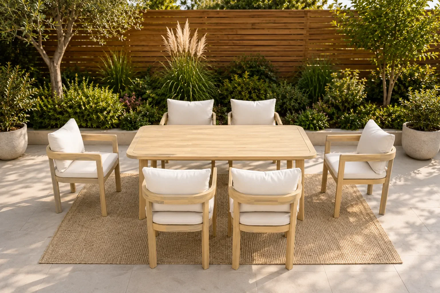 Palma Ensemble Table + 6 Chaises Pour L’extérieur - Image 1 of 4