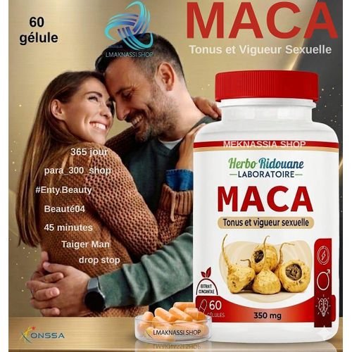 Complément Alimentaire Maca Pour Tonus Et Vigueur Masculine - 60 Gélules  - Image 1 of 3