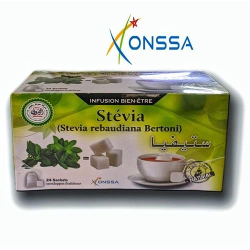 Édulcorant Stévia 100% Naturel – Boîte De 24 Sachets Doseurs Sans Calories - Image 1 of 3