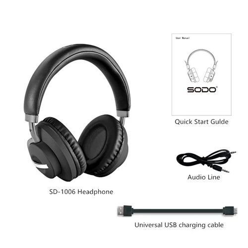 Casque Stéréo Sans Fil Compatible Bluetooth Over-ear + Sticker - Image 1 of 3