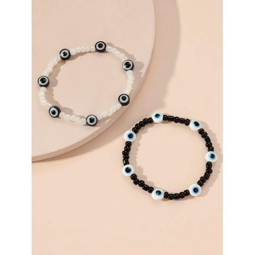 Pack 2 Bracelets Perle Classique & White/black Eyes - Image 1 of 3