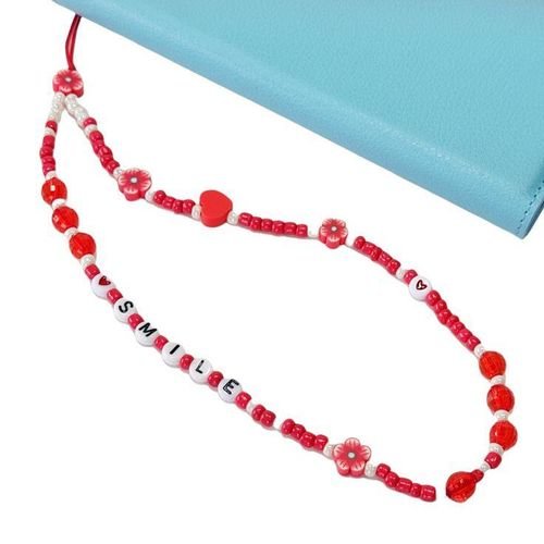 Sangle Lanière Phone Strap Rouge Smile - Image 1 of 3