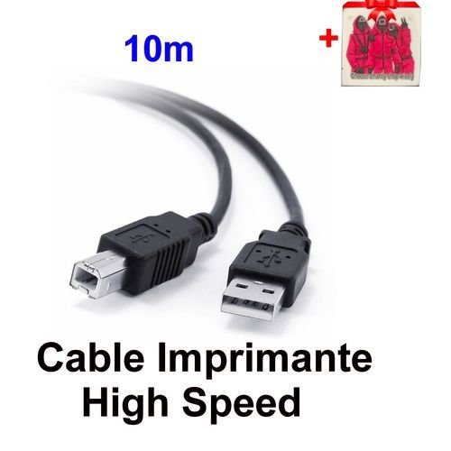 Cable Imprimante 10 Mètres + Sticker Choose - Image 1 of 2