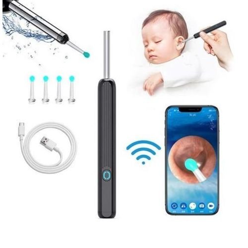 Nettoyeur D’oreille Avec Caméra Hd – Otoscope Endoscope Usb Sans Fil – Inspection Facile - Image 1 of 3