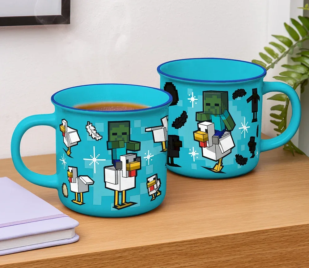 Mug Thermoréactif Minecraft - Poule Chevauchée 350ml - Image 1 of 3