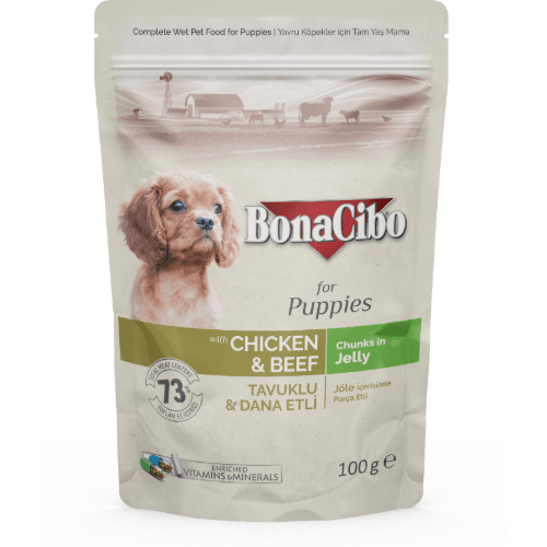 Morceaux En Gelée Premium Pour Chiot Au Poulet Et Au Bœuf - Image 1 of 1