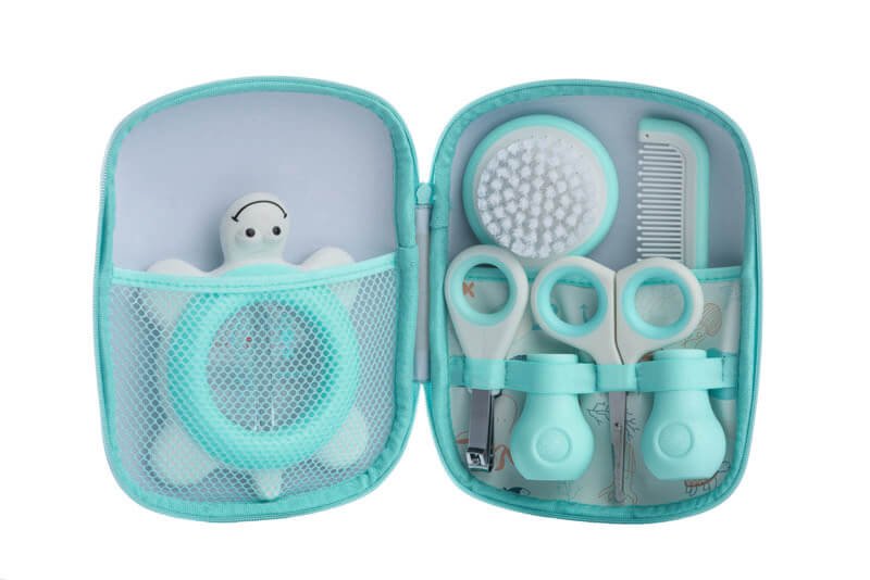 Set De Toilette Turquoise (accessoires : Turquoise & Blanc) Unisexe 7103 - Image 1 of 1