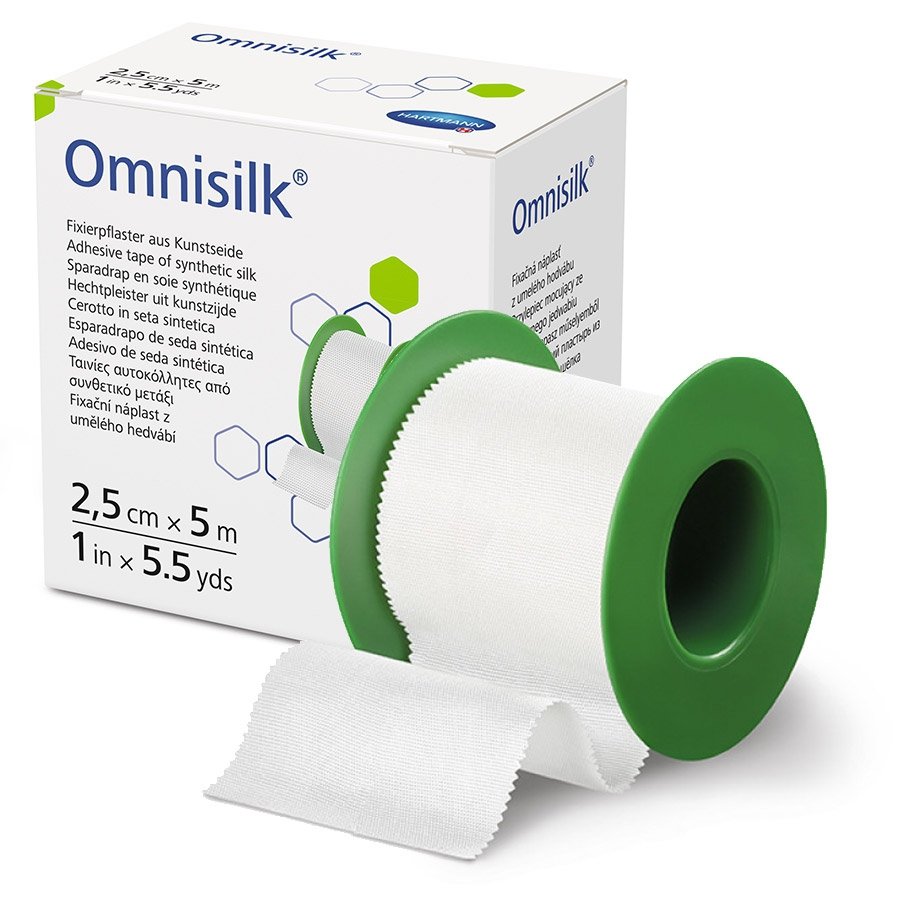 Hrtm Omnisilk Sparadrap En Soie Synthetique 2.5cm X 5m 900431 - Image 1 of 2