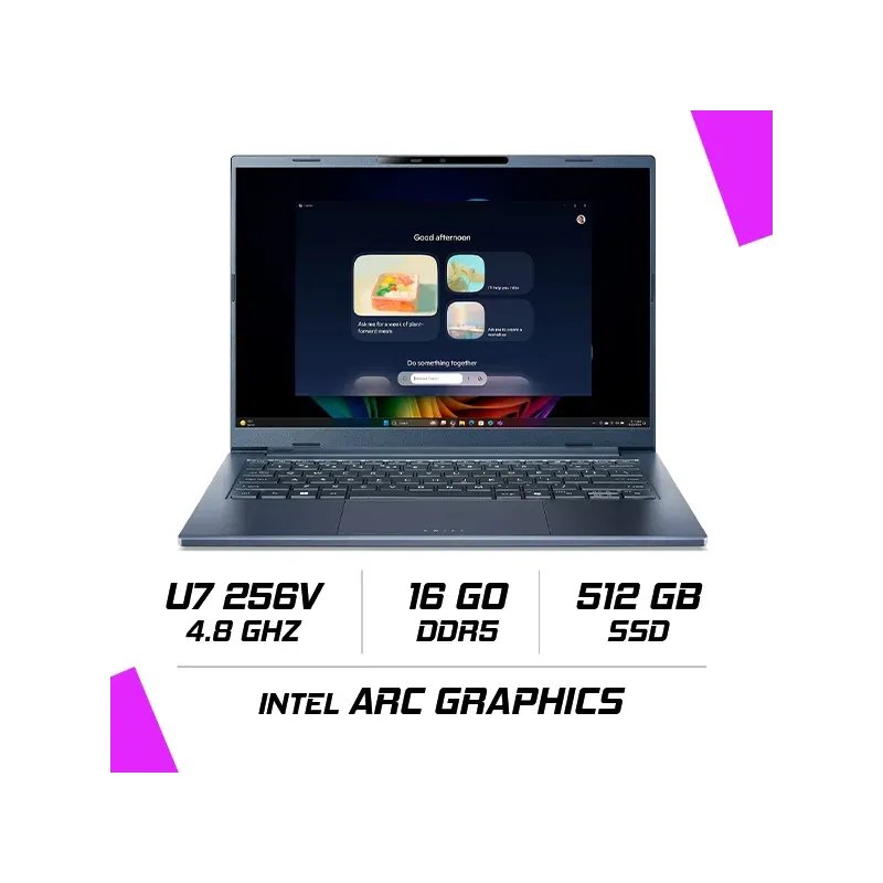 Swift Go 14 Ai Intel Core 7 258v/16go Ddr5/512gb Ssd/14 60hz/win11 - Image 1 of 4