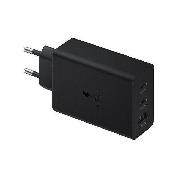 Chargeur Secteur Ultra Rapide Trio 65w 2x Ports Usb Type C & 1x Usb Type A Câble Usb C - Image 1 of 3