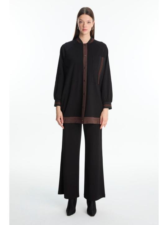 Veste Détaillée À Rayures - Image 1 of 4