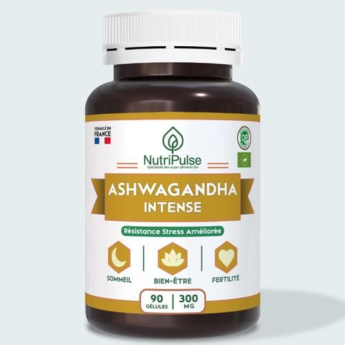 Ashwagandha Bio Instense Calme Stress - Anxiété & Dépression Nerveuse 90 Gélules - Image 1 of 1