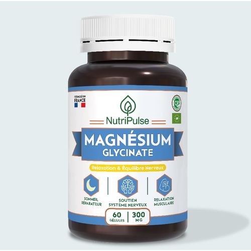 Magnésium Glycinate 300 Mg – Anti-stress - Sommeil & Relaxation Muscles – 60 Gélules - Image 1 of 1