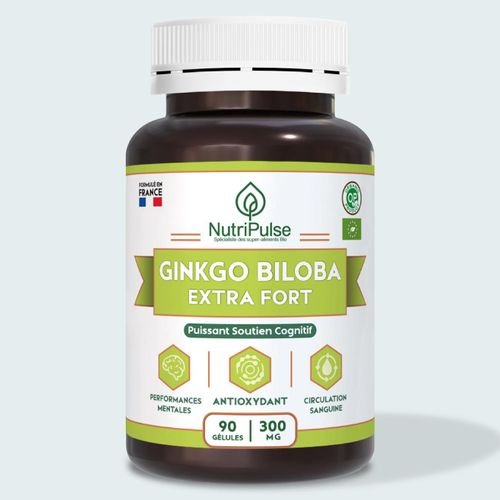 Ginkgo Biloba 300 Mg – Mémoire - Concentration & Circulation – 90 Gélules - Image 1 of 1