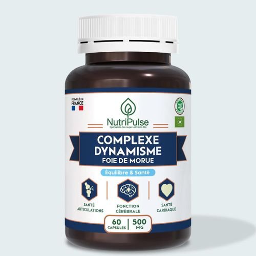 Foie De Morue 500 Mg – Source Naturelle D’oméga 3 & Vitalité – 60 Capsules - Image 1 of 1