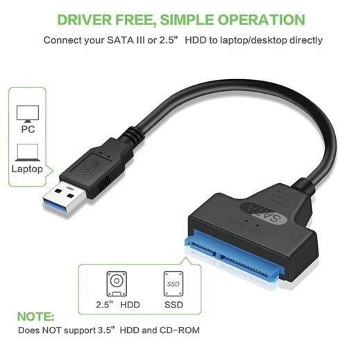 Usb Cable Adaptateur 3.0 - Câble Vers Usb Adaptateur Jusqu'à 6 Gb ps  - Image 1 of 3