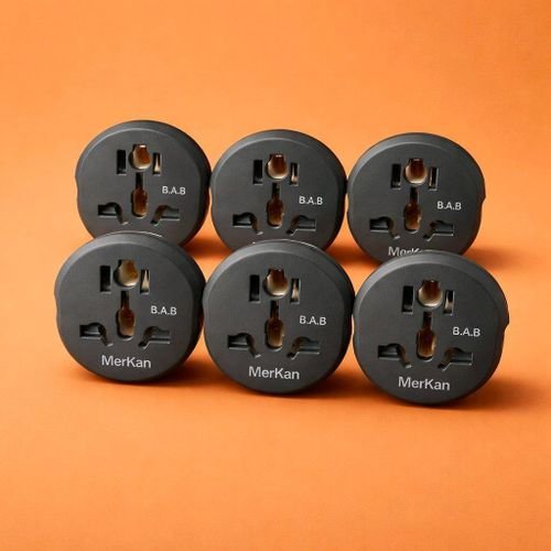 6 Pcs Adaptateur De Prise Usa Us Cn Vers Eu Converter 250v 16a Adapter De Voyage - Image 1 of 1
