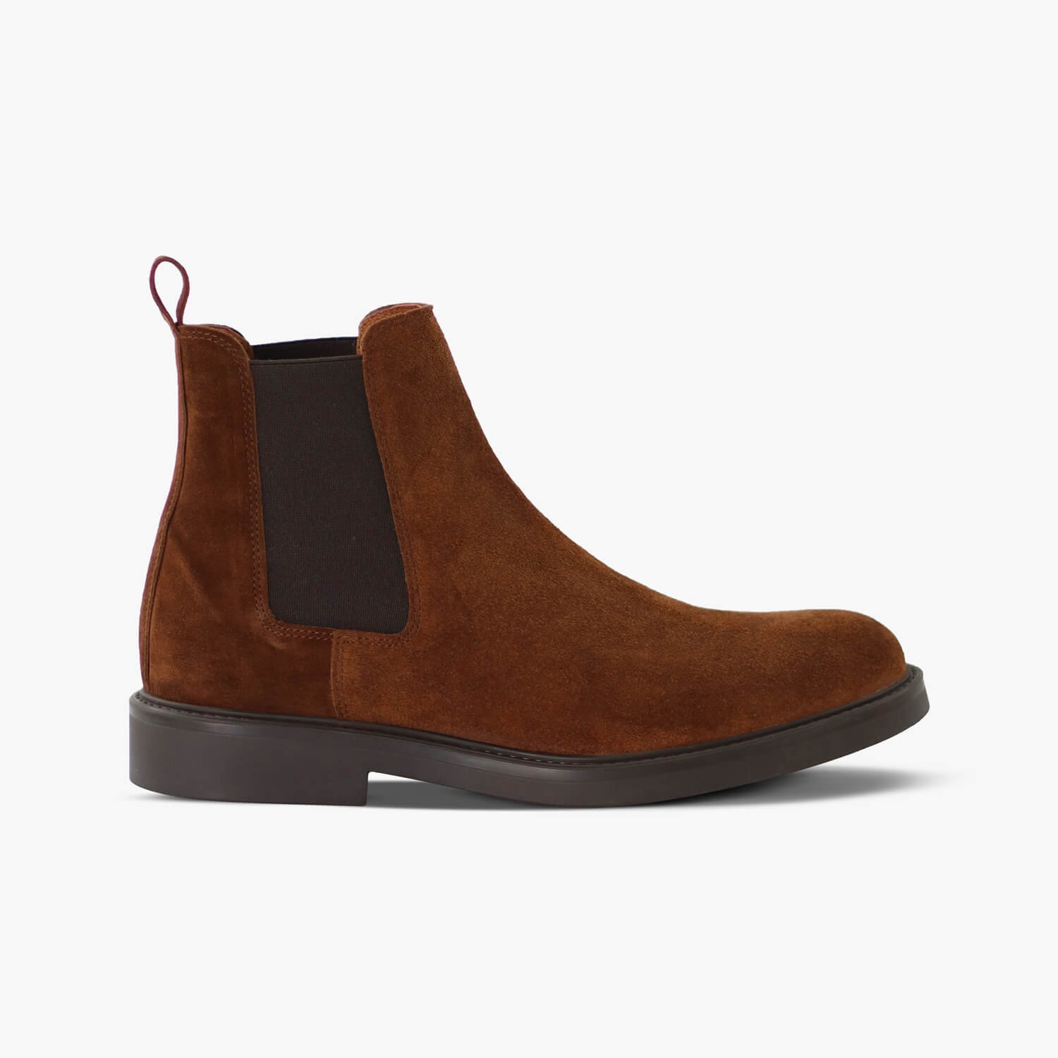 Mens Tobacco Brown Suede Leather Chelsea Boots - Image 1 of 1
