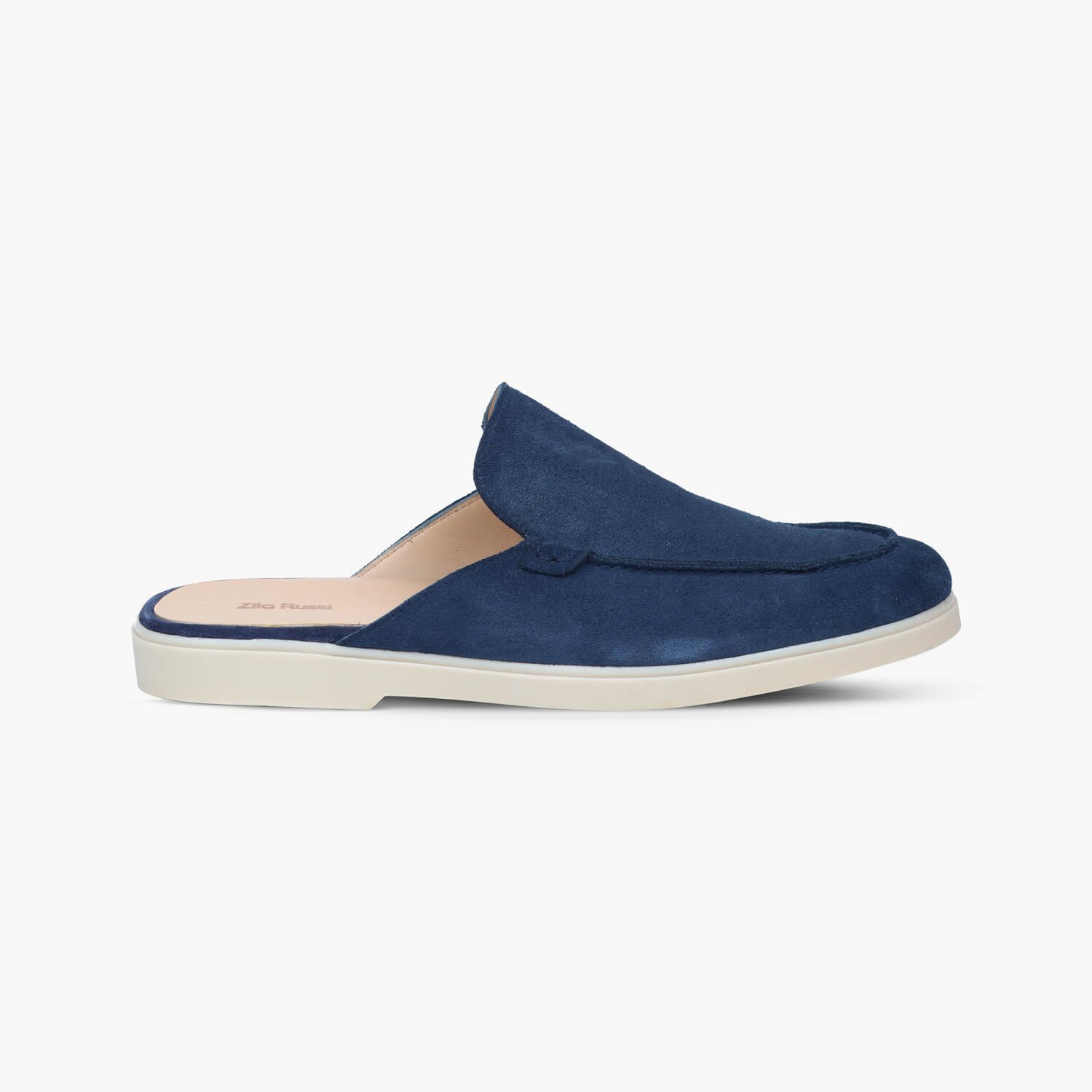 Mens Blue Suede Leather Loafers - Image 1 of 2