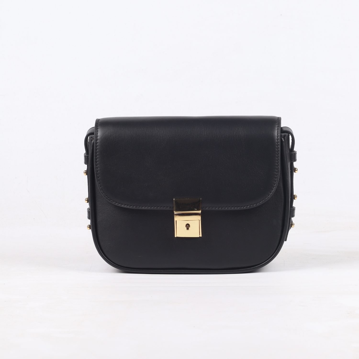 Simone Black Leather - Image 1 of 1