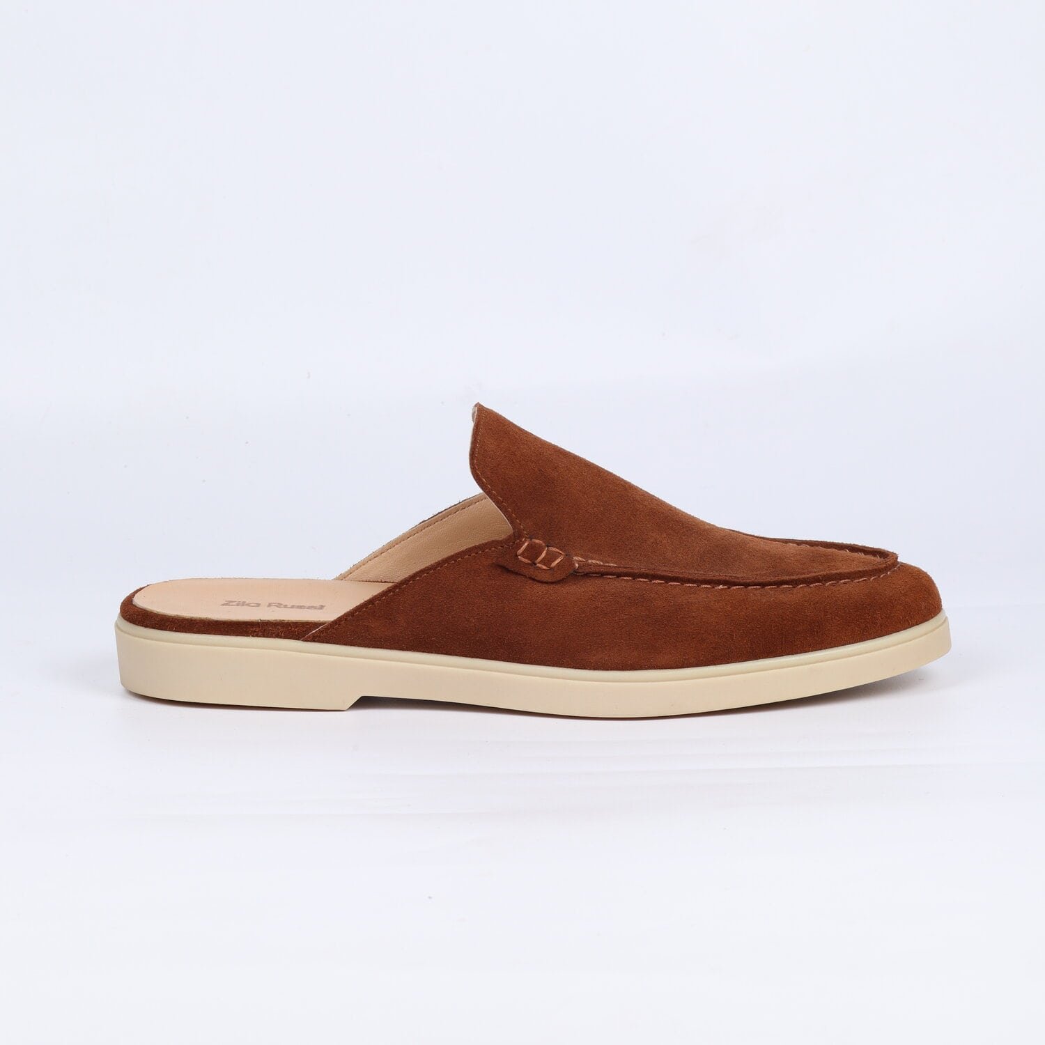Mens Tobacco Suede Leather Loafers - Image 1 of 1